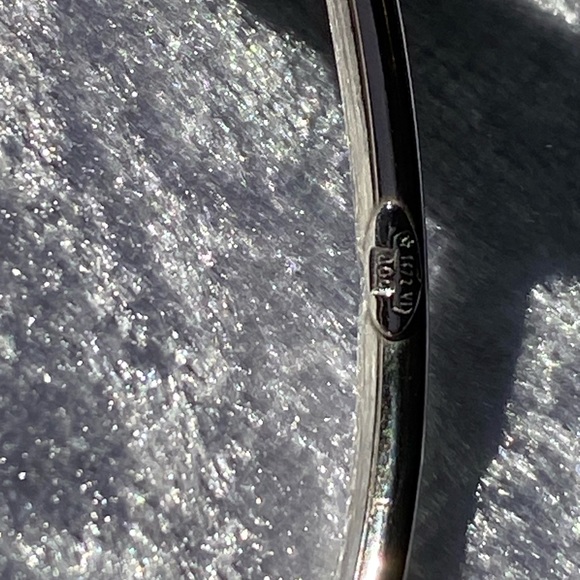 Venetian Artisan Glass Black Swirl 800 Silver Bypass Bracelet Italy - Picture 13 of 14